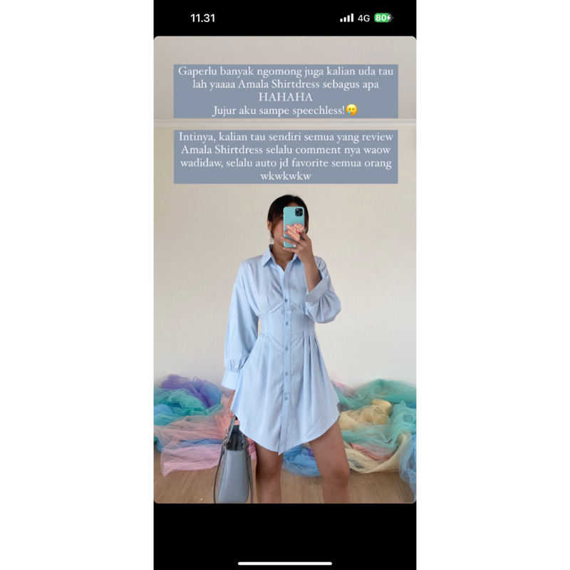 AMALA SHIRT DRESS - MODELANO (PRELOVED)