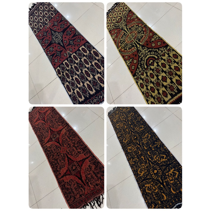 Selendang Klasik Jadul/ Selendang Blangket Besar Tenun Motif Seperti Gringsing Tenganan Bali/ Blanke