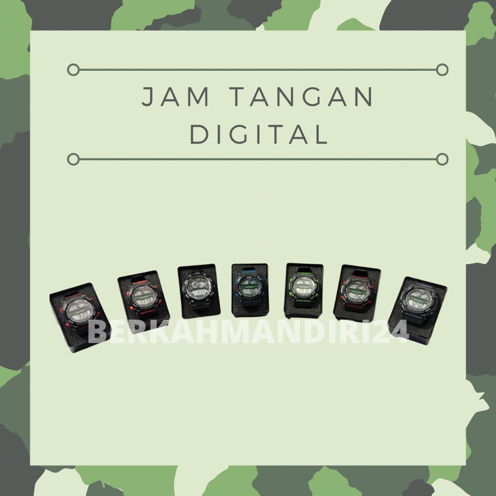 Jam Tangan Pria Digital TNI Water Resistent Pilot Original Varian Warna Alarm Light Stopwatch