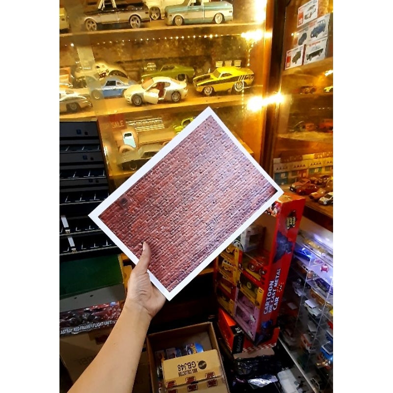 Diorama tekstur tembok kode 22 cocok untuk dinding diorama dan maket