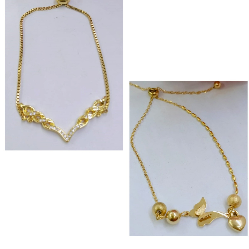 (COD) Gelang Serut Titanium Anti Karat - Gelang Serut - Gelang Titanium Wanita - Gelang Wanita - Gel