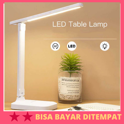 Lampu Meja Belajar LED Eye Protection USB Model 8W 3 Color / Lampu Meja Belajar Duduk Baca Aesthetic