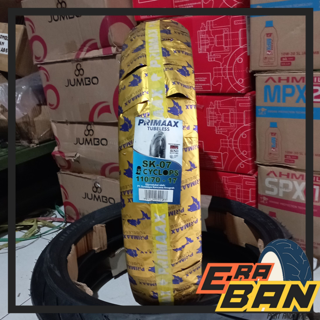 BAN LUAR PRIMAAX SK 07 CYCLOPS 110 70 RING 17 TUBELESS