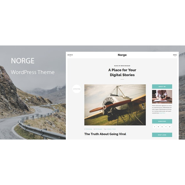 Norge - Blog WordPress Theme