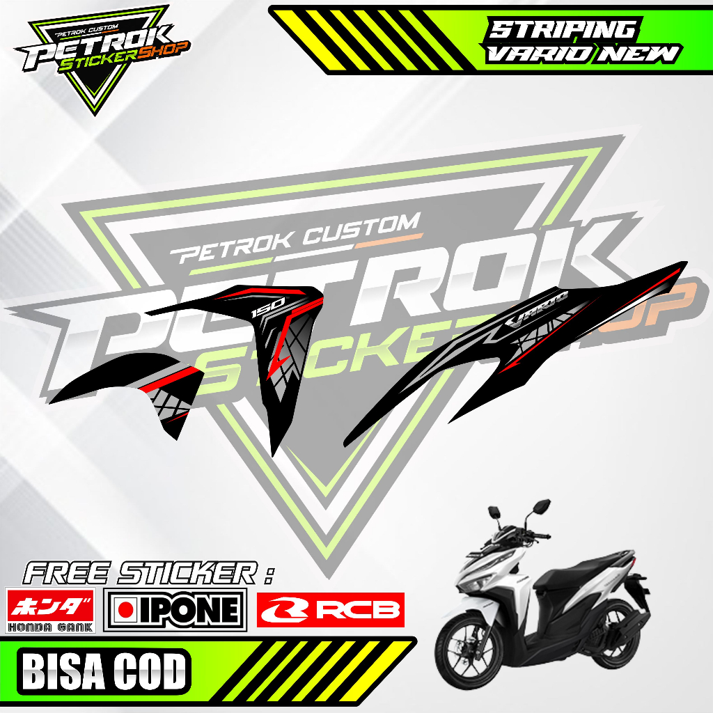 STRIPING VARIASI HONDA VARIO 2021 / STIKER MOTOR HONDA VARIO 2021