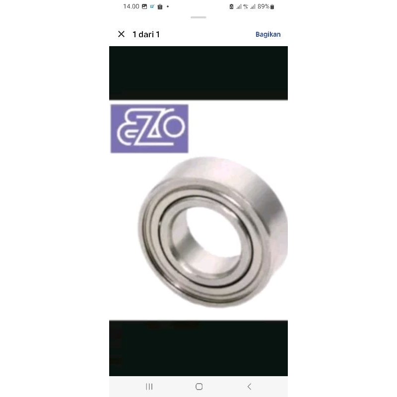 Ball bearing 624 ZZ EZO (4×13×5)