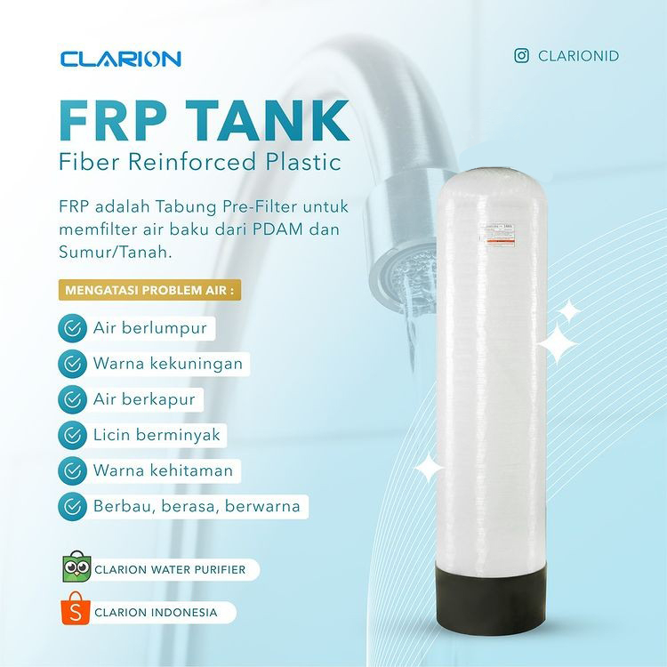 Tabung FRP 1054 Clarion - Tabung Filter Air - Tabung Filter Media