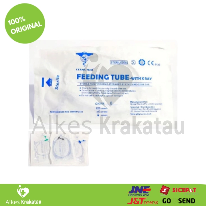 Feeding Tube NGT 6 8 10 Fr Cosmomed / Sonde Selang Makan Silicone