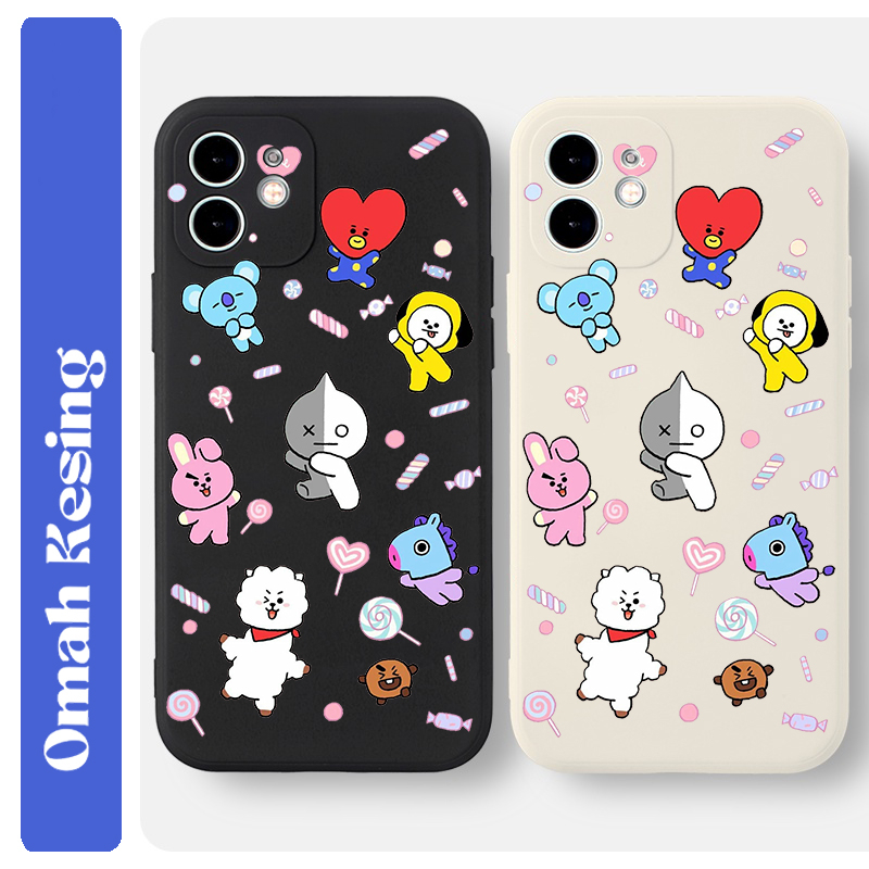 SOFTCASE SAMSUNG A10S/A11/A20/A03/A50/A52 5G/A03 CORE/A03S/A04/A04E ... NEW CASE MACARON BONEKA BTS