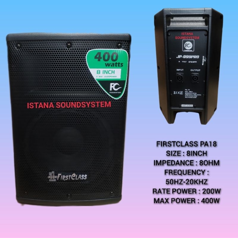 speaker pasif firstclass 8inch