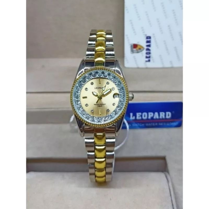 Jam Tangan Wanita Leopard Permata Jam Tangan Business Wanita