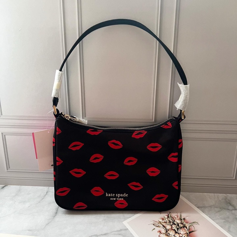 Kate spade Sam Nylon shoulder bag kisses