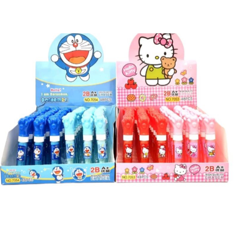 

Penghapus stick hello kitty, doraemon (1 pcs) bentuk tangan / Setip fancy doraemon, hello kitty / Penghapus hello kitty, doraemon / Penghapus stik panjang