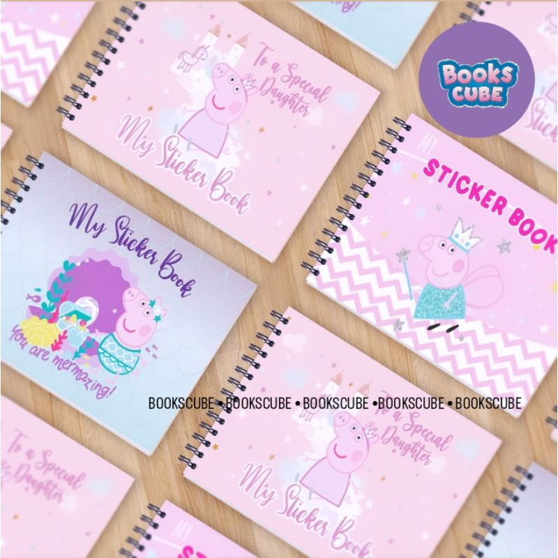 

BOOKSCUBE - My Sticker Book buku album stiker kosong PeppaPig