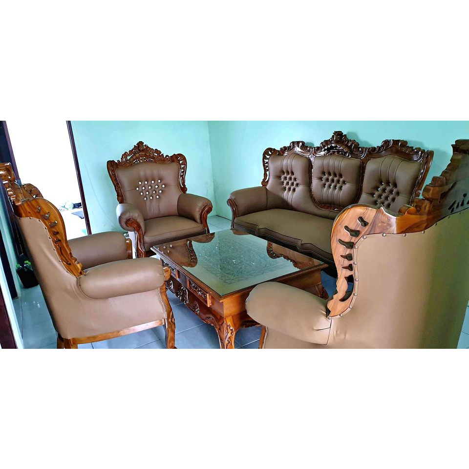 Kursi Ruang Tamu Sofa Ukir Jepara