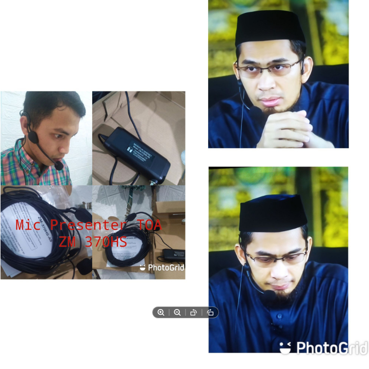 Mic TOA ZM 370 HS cocok sekali untuk presentasi presenter pembawa acara Imam khotbah baik indoor mau