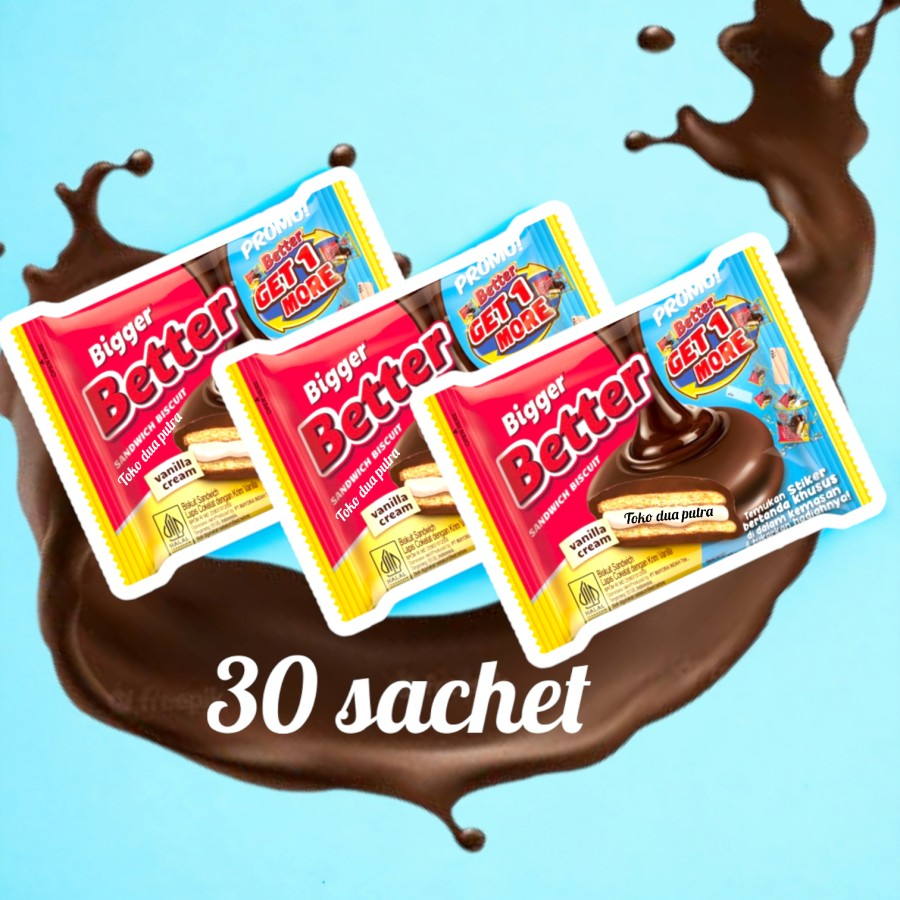 

better bigger sandwich renceng 3 pack (30 sachet )/ biskuit better