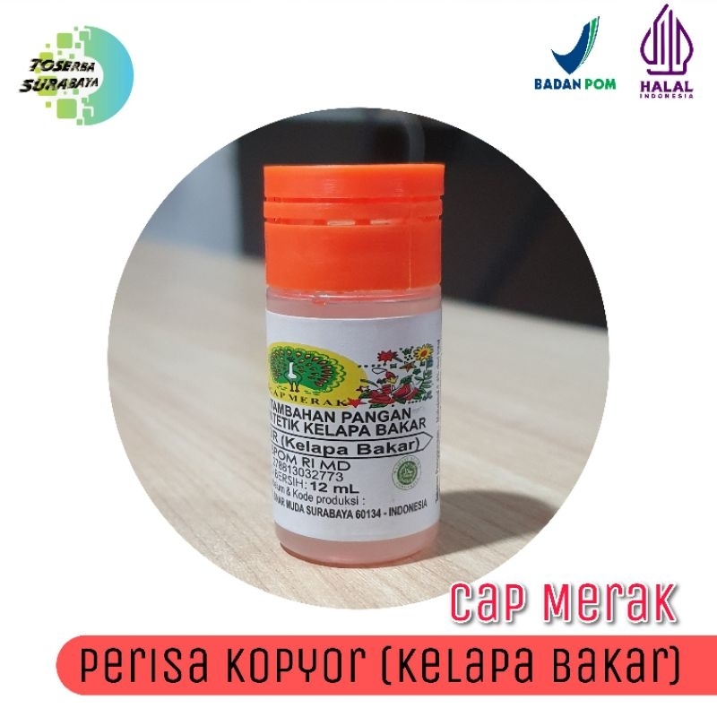 

Perisa Kopyor / Kelapa Bakar (Essence) Cap Merak 12,5ml HALAL BPOM