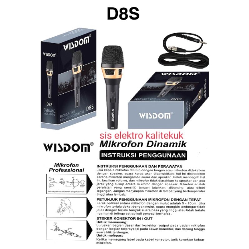 Mic Microphone Mic WISDOM D8S