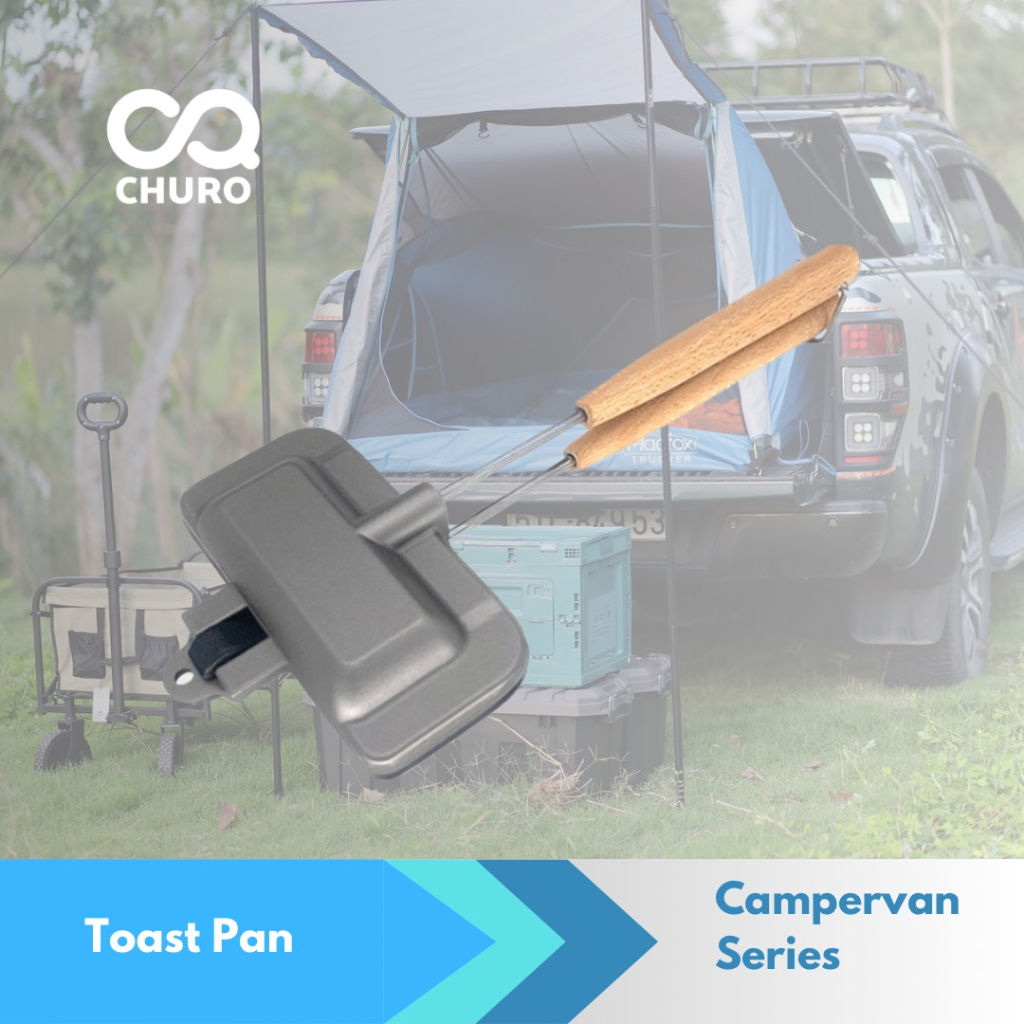 Sandwich Baking Toast Pan Outdoor Pemanggang Roti Muffin Anti Lengket