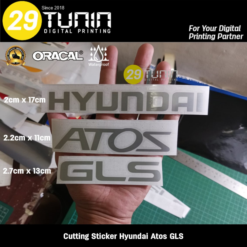 Cutting sticker Hyundai Atoz GLS 1 set