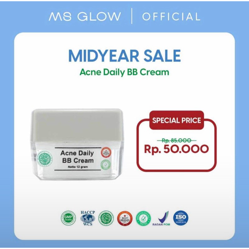 bb cream ms glow whitenibg bb cream bb cica bb acne