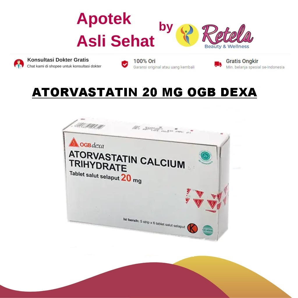 ATORVASTATIN 20 MG OGB DEXA BOX 30 TABLET