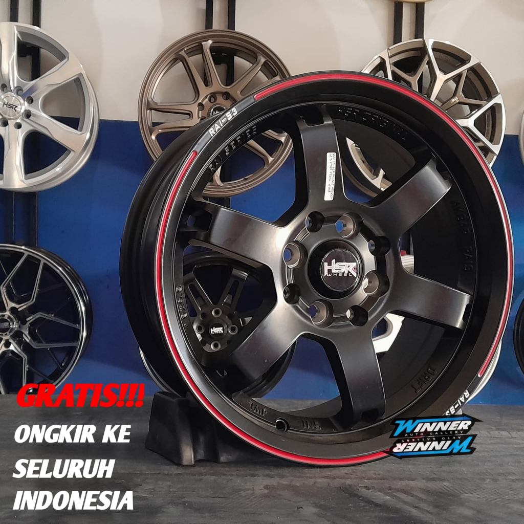 Velg Racing Mobil Ring 15 HSR Rai-S3 - Velg Mobil Brio Kia Picanto Ayla Agya