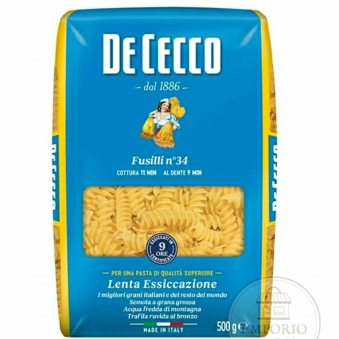 

DE CECCO Fusilli N.34 Pasta 500g