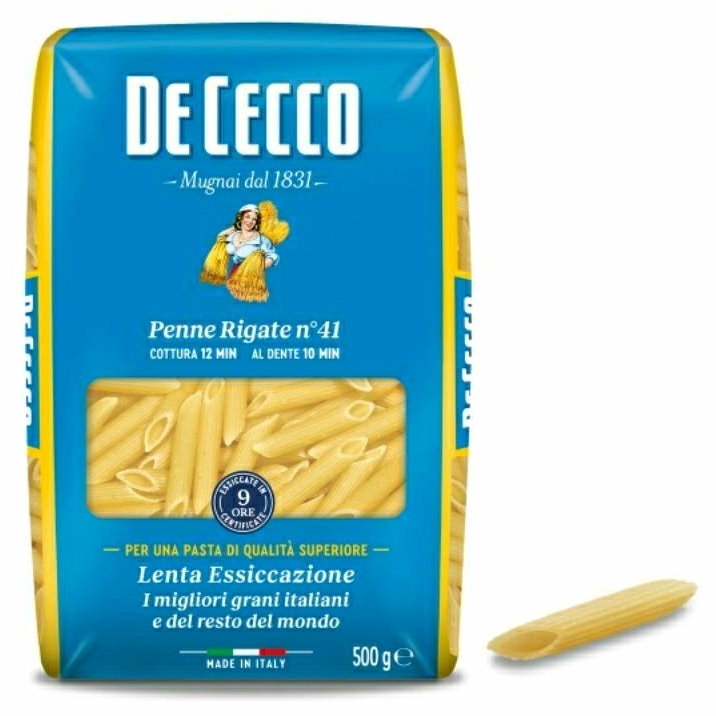 

DE CECCO Penne Rigate N.41 Pasta 500g