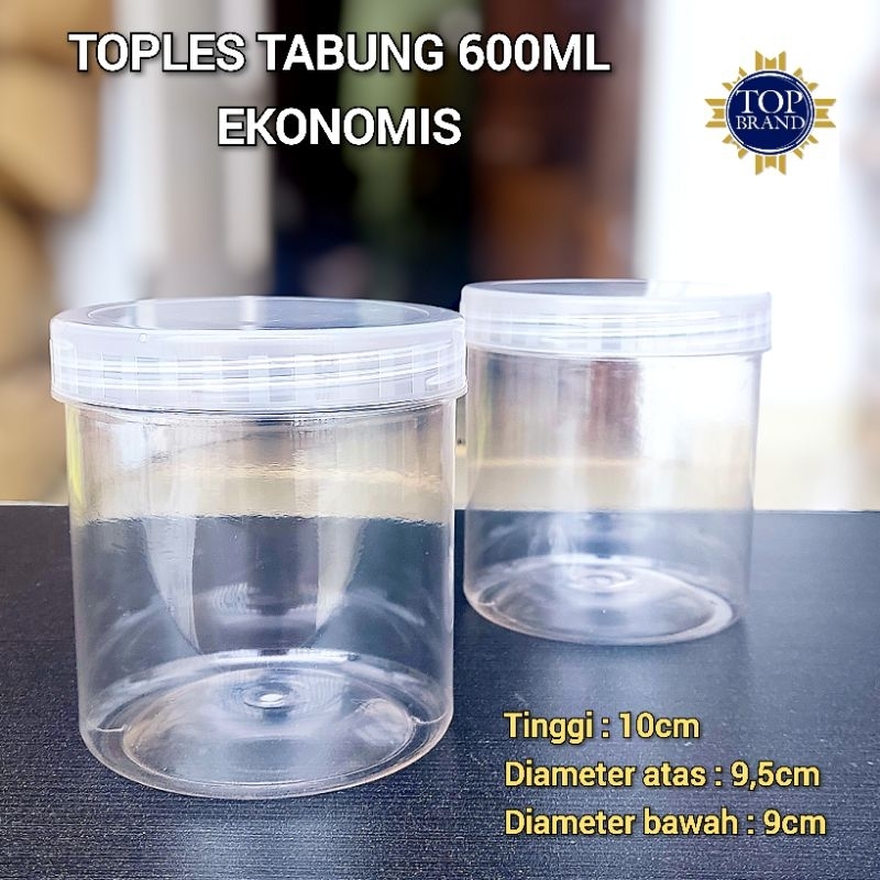 TOPLES TABUNG 600ML / TOPLES PLASTIK 600ML / TOPLES PLASTIK EKONOMIS 600ML