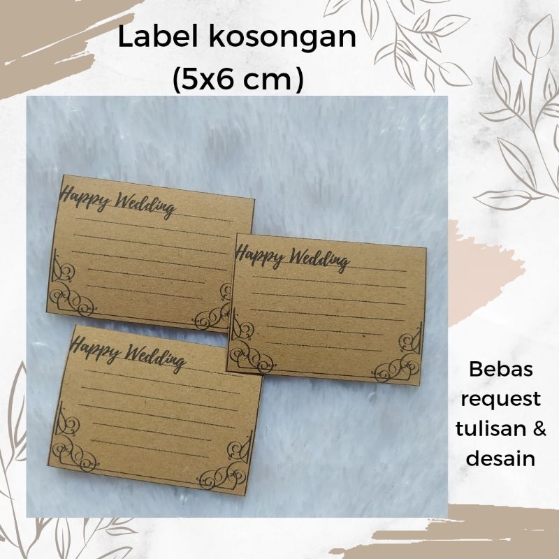 

(ISI 20 PCS) LABEL KOSONGAN FREE DESIGN & TULISAN