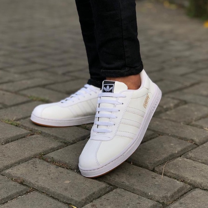 Sepatu Pria Adidas Gazelle OG Full White Sepatu Sneakers Pria Wanita Casual Putih Polos Premium BNWB