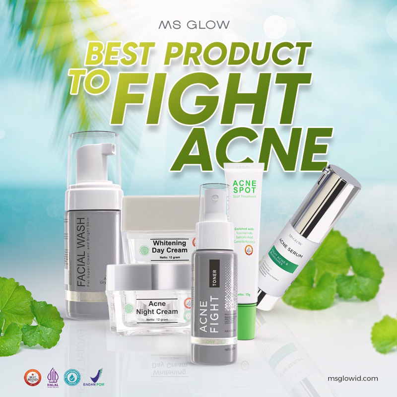 (GIFT TAS) PAKET ACNE MS GLOW