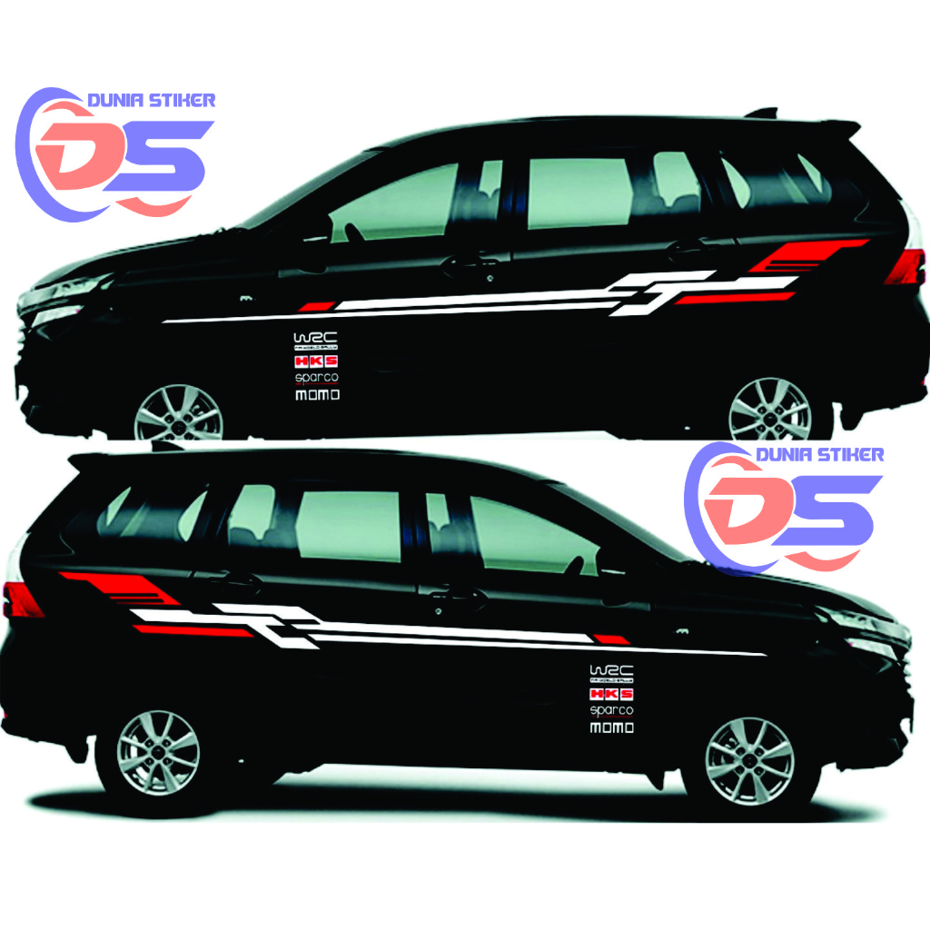 PROMO STIKER MOBIL AVANZA CUTTING STIKER AVANZA STRIPING AVANZA