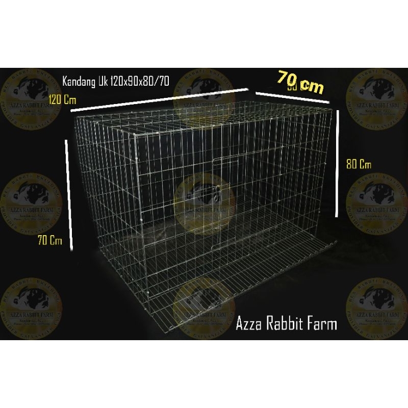 Kandang kawat galvanis untuk ayam KUB petelur ukuran 120x90x80 cm populasi 1 jantan 4 betina