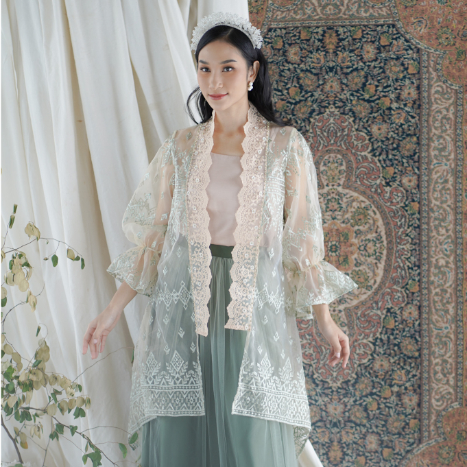 JALEELA - ZAMORA OUTER  (ATASAN ONLY) - (INNER NOT INCLUDED) (KEBAYA KONDANGAN / MODERN / LAMARAN / WISUDA)