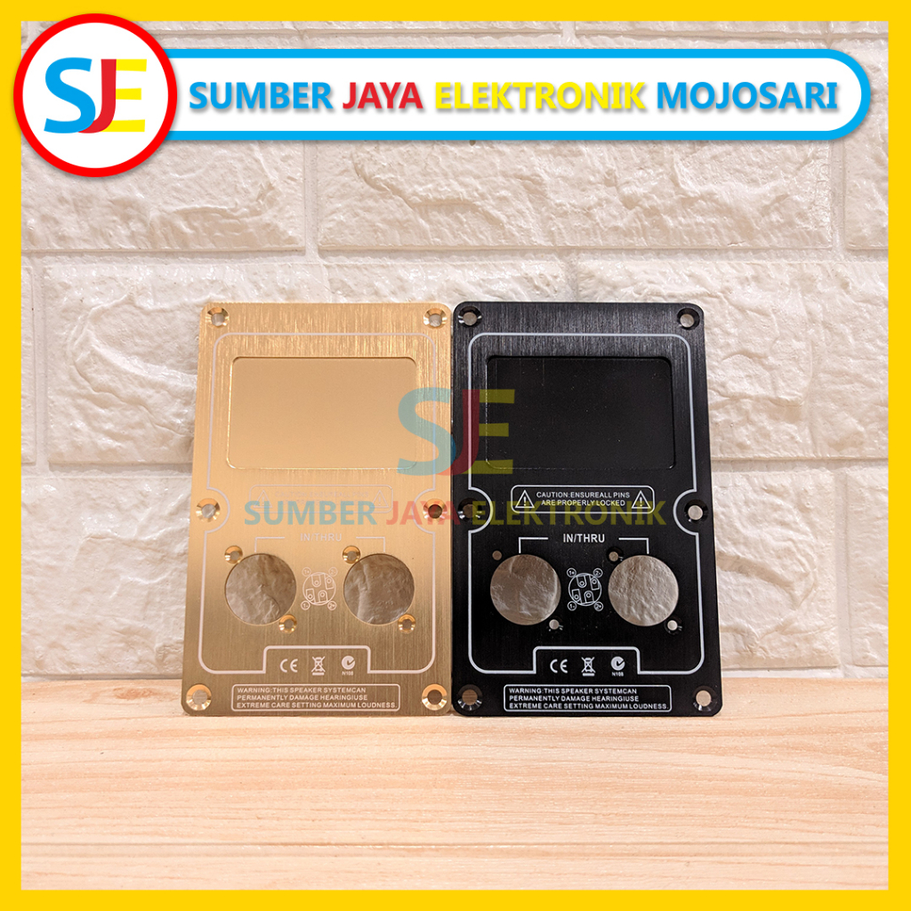 Plat Spikon 2 Lubang Aluminium / Terminal Spikon 2 Pin Lubang