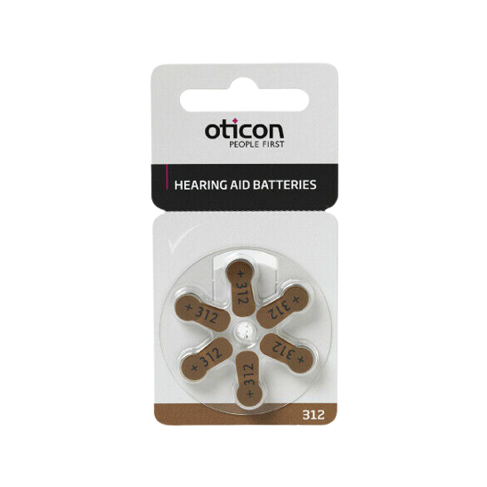 Baterai Alat Bantu Dengar Oticon Tipe 312 Original
