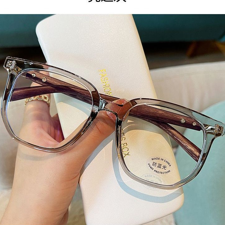 BV.ID KC1094 Kacamata Fashion Retro Anti Radiasi Frame Persegi Kaca mata Style Korea Petak Eyeglasses