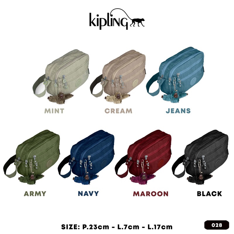 Tas Wanita Kipling | Tas Slempang Model Terbaru Bahan Parasut Model Kekinian dan Termurah
