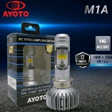 M1A Lampu Led bohlam Lampu Led motor Depan universal bebek matic Putih 18+18 watt Lampu utama motor 