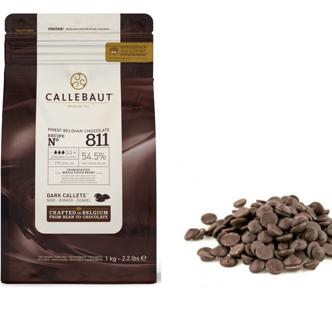 

Coklat Callebaut 811 2,5kg Coverture dark cholate