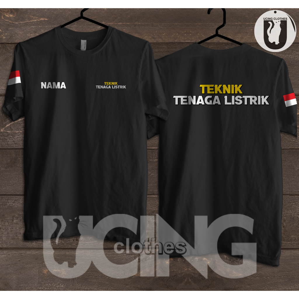 Kaos Baju Teknik Tenaga Listrik Gratis Nama Kamu Kaos Distro