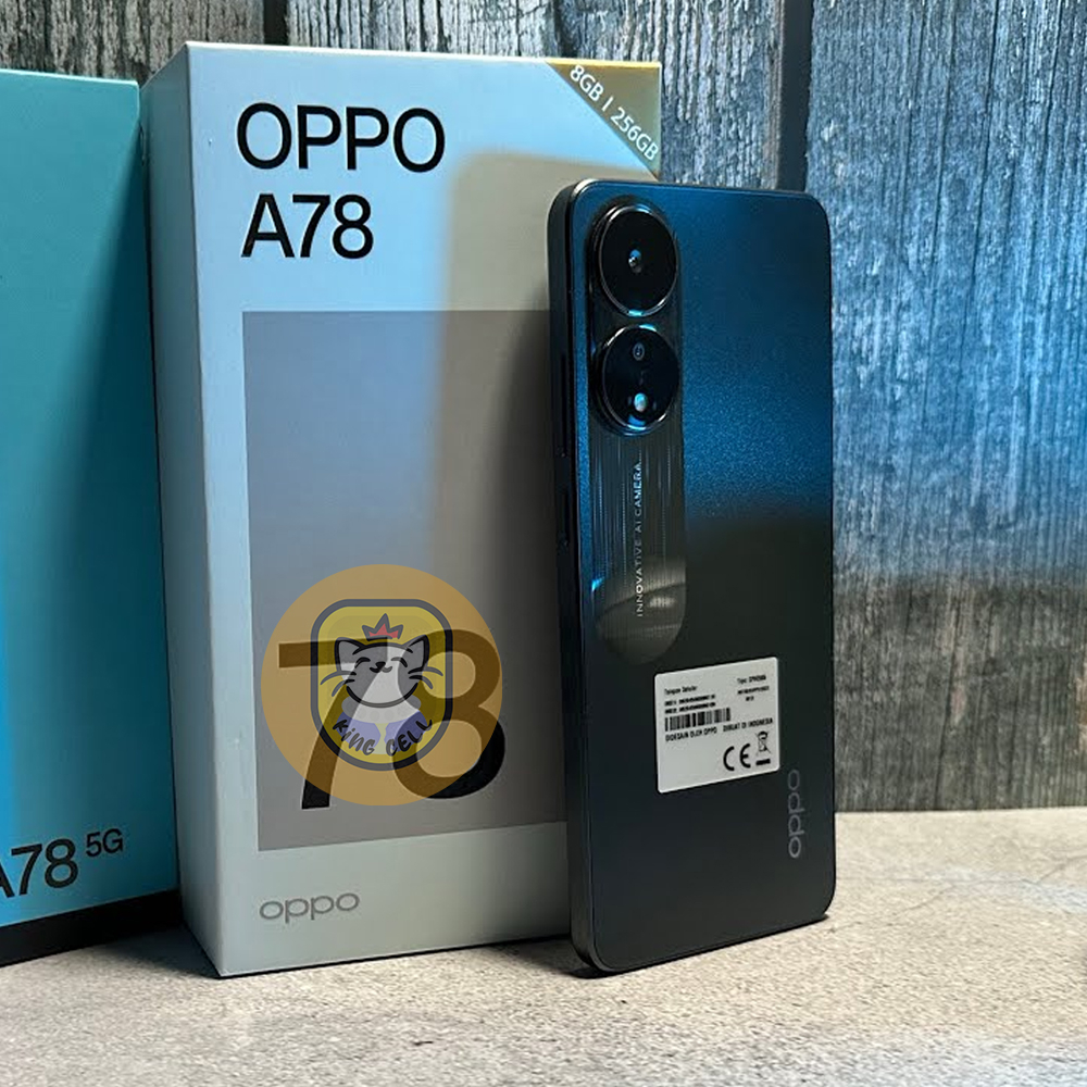 Oppo A78 4G 8+256GB (67W SUPERVOOC, Amoled 90Hz, NFC Support) Garansi Resmi
