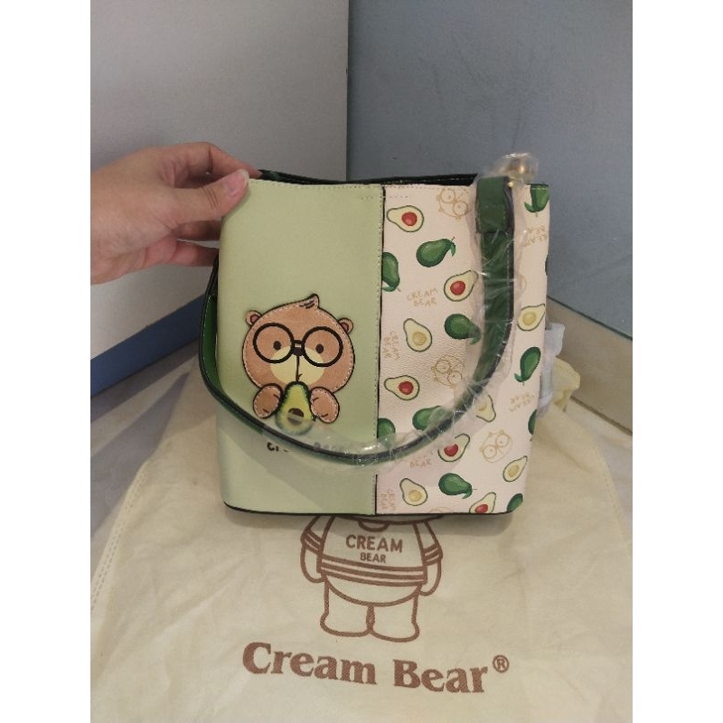 C12162 Cream Bear Original / Tas selempang Mewah / Tas Wanita Terbaru