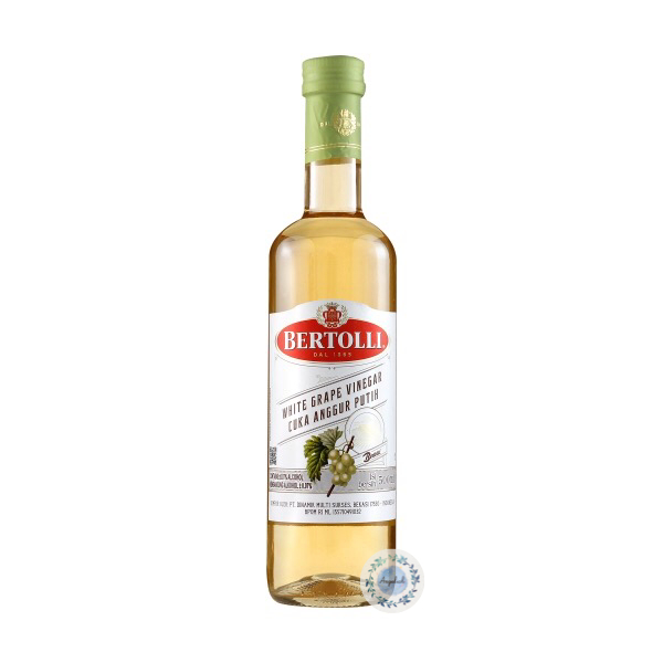 

White Wine Vinegar Bertolli / Cuka Fermentasi Anggur Putih 500ml