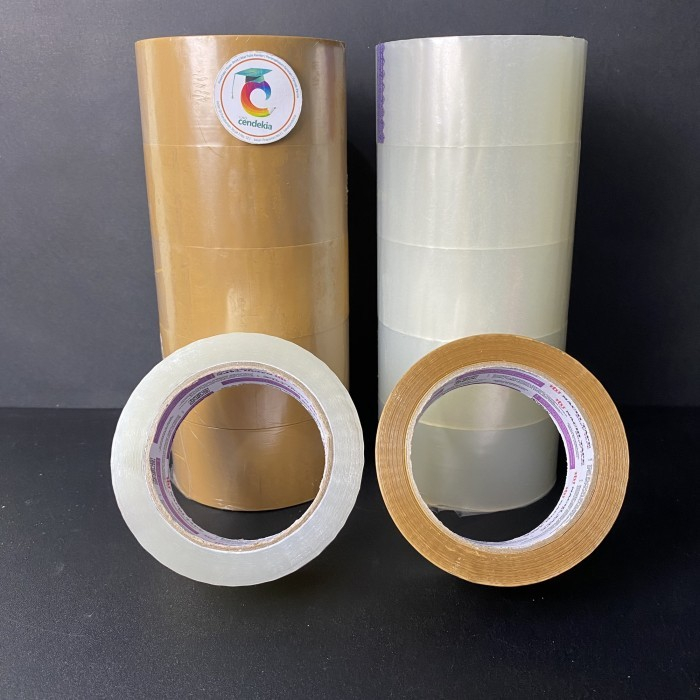 

Lakban Isolasi Selotip Coklat Bening Nachi Tape 48mm x 100 Yard
