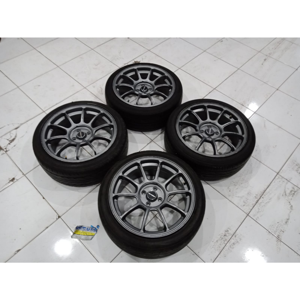 Pelek Racing Jazz rs Brio Rs Vios Mobilio Merk Rays ZE40 Ring 17 + Ban