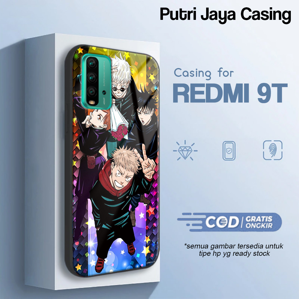 Case Redmi 9T Terbaru AnimeJujutsu Casing Redmi 9T Hardcase Softcase Glosy Kesing Terlaris PutriCase